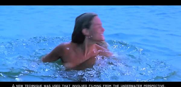  Jaws Sexy Nude Blonde Skinny Dipping Girl GIF